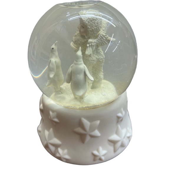 Dept. 56 Snowbabies Snow Globe Musical Waterglobe "Jingle Bells" Retired A12 - Picture 2 of 6